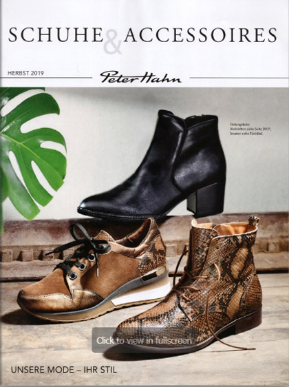 Peter Hahn. Schuhe und Accsessoires 20192